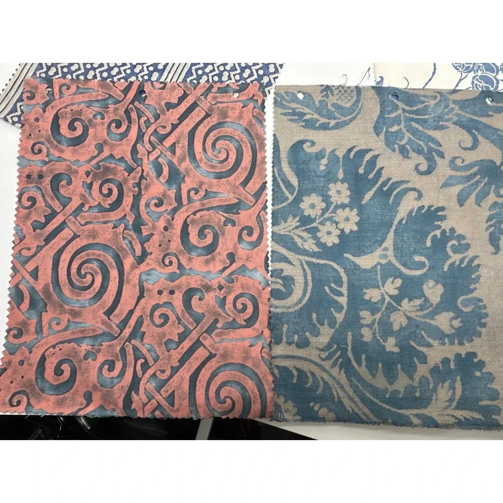 Vtg Six Rare FORTUNY Sample Pieces - Stunning Hard to Find Patterns & Colors